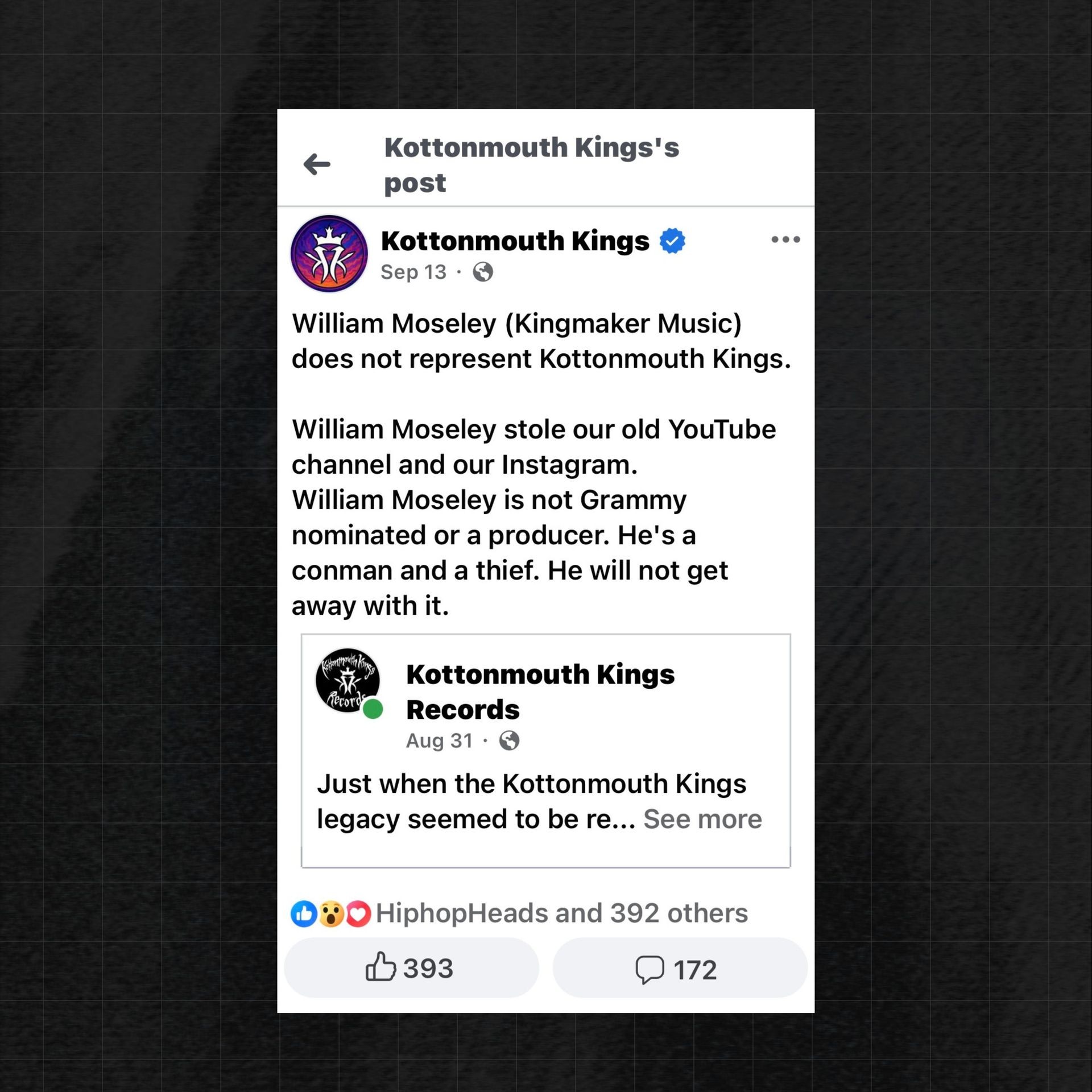 Kottonmouth Kings, William Moseley